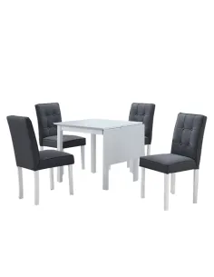 Set Dining BJORK NEW, living, 75-115x75x75 cm, PAL + Ţesătură | MobilaOK