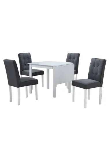 Set Dining BJORK NEW, living, 75-115x75x75 cm, PAL + Ţesătură | MobilaOK