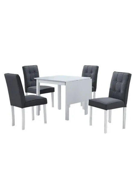 Set Dining BJORK NEW, living, 75-115x75x75 cm, PAL + Ţesătură | MobilaOK