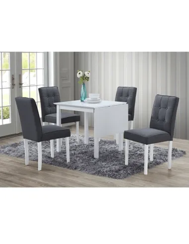 Set Dining BJORK NEW, living, 75-115x75x75 cm, PAL + Ţesătură | MobilaOK