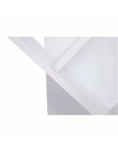 Raft, BAKI NEW TYP, bibliotecă living/dormitor/birou, 40x20x142/120/95 cm, PAL, alb | MobilaOK