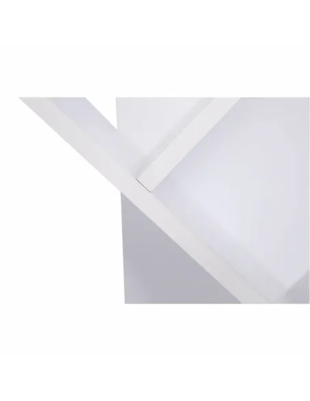 Raft, BAKI NEW TYP, bibliotecă living/dormitor/birou, 40x20x142/120/95 cm, PAL, alb | MobilaOK