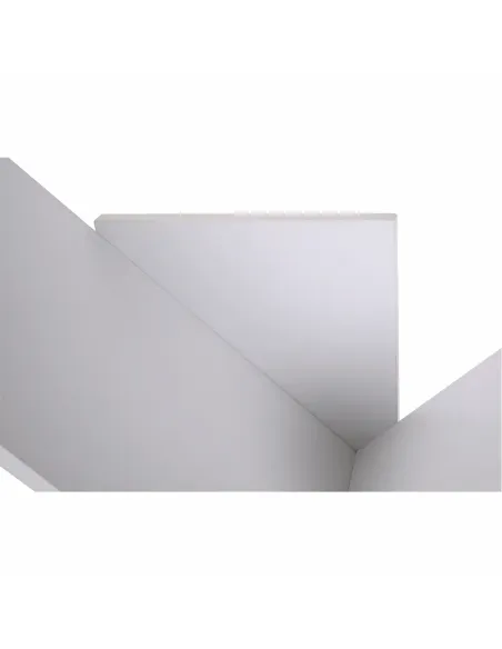 Raft, BAKI NEW TYP, bibliotecă living/dormitor/birou, 40x20x142/120/95 cm, PAL, alb | MobilaOK