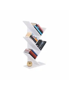 Raft, BAKI NEW TYP 3, bibliotecă living/dormitor/birou, 40x20x95 cm, PAL, KONDELA | MobilaOK