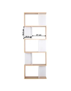 Raft, ERDEM NEW TYP 4, living/dormitor/hol, 60x24x180 cm, PAL, pin/alb | MobilaOK 2