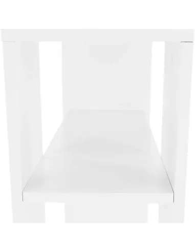 Măsuță portabilă ZOELA NEW, living/dormitor/birou, 60x24x70 cm, PAL, alb | MobilaOK