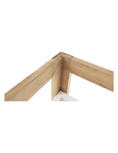 Etajeră corner FONG, living/dormitor/birou, 23x23x77 cm, MDF/bambus lacuit | MobilaOK 2