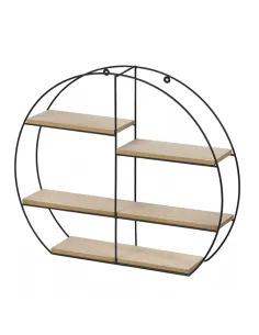 Raft DESIO TIP 2 pentru living/dormitor, 50x10x42.5 cm, Lemn si Metal | MobilaOK