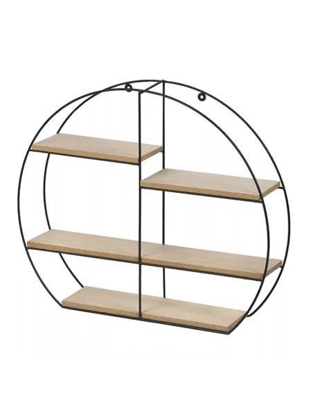 Raft DESIO TIP 2 pentru living/dormitor, 50x10x42.5 cm, Lemn si Metal | MobilaOK