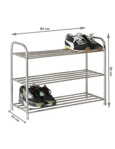 Pantofar NILS, dulap universal pentru pantofi, 60x24x50 cm, otel inoxidabil | MobilaOK 2