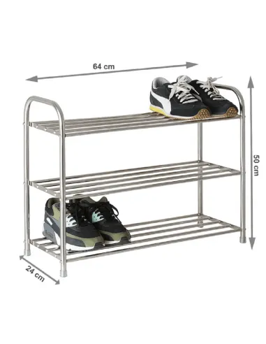 Pantofar NILS, dulap universal pentru pantofi, 60x24x50 cm, otel inoxidabil | MobilaOK
