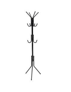 Cuier LORIK, tip pom pentru hol/dormitor, 29x29x172 cm, Metal/Plastic | MobilaOK