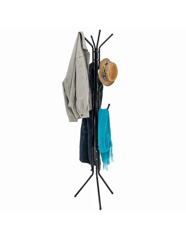 Cuier LORIK, tip pom pentru hol/dormitor, 29x29x172 cm, Metal/Plastic | MobilaOK