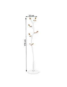 Cuier SADIK, hol/dormitor, 33x33x175 cm, Metal/Plastic | MobilaOK 2
