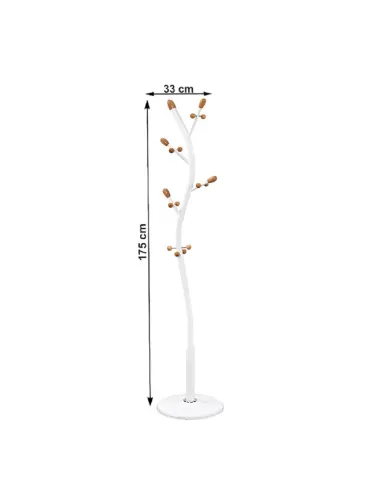 Cuier SADIK, hol/dormitor, 33x33x175 cm, Metal/Plastic | MobilaOK