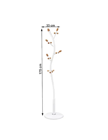 Cuier SADIK, hol/dormitor, 33x33x175 cm, Metal/Plastic | MobilaOK