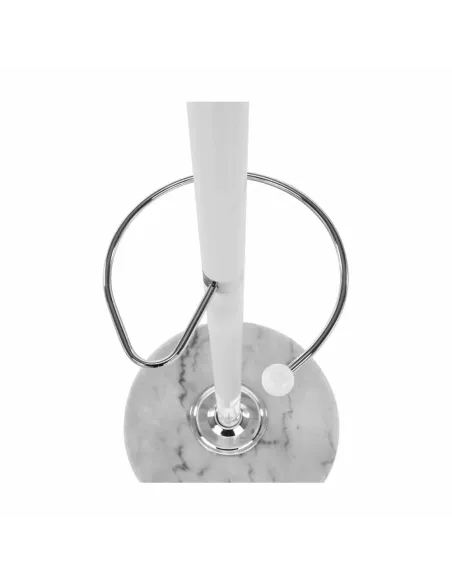 Cuier ELOS, tip pom, pentru hol, 37x37x175 cm, Metal/Alb | MobilaOK