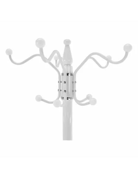 Cuier ELOS, tip pom, pentru hol, 37x37x175 cm, Metal/Alb | MobilaOK