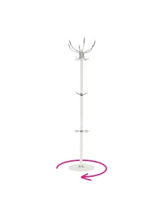 Cuier, JIMY NEW, hol/dormitor, 37x37x175 cm, Metal/Marmură | MobilaOK