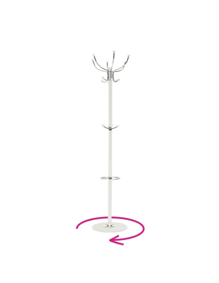 Cuier, JIMY NEW, hol/dormitor, 37x37x175 cm, Metal/Marmură | MobilaOK