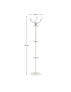 Cuier, JIMY NEW, hol/dormitor, 37x37x175 cm, Metal/Marmură | MobilaOK 2