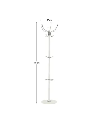 Cuier, JIMY NEW, hol/dormitor, 37x37x175 cm, Metal/Marmură | MobilaOK