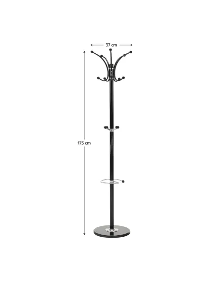 Cuier ALAN NEW, hol/intrare, 37x37x175 cm, Metal/Marmură | MobilaOK