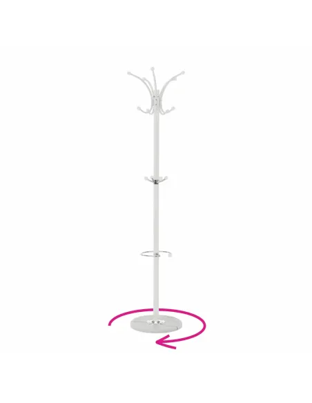 Cuier ALAN NEW pentru hol, 37x37x175 cm, Metal și Marmură | MobilaOK
