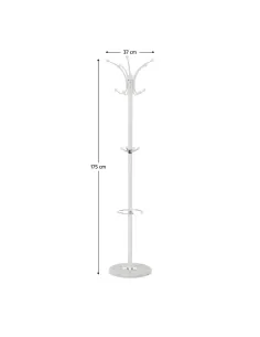 Cuier ALAN NEW pentru hol, 37x37x175 cm, Metal și Marmură | MobilaOK 2