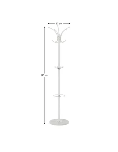 Cuier ALAN NEW pentru hol, 37x37x175 cm, Metal și Marmură | MobilaOK