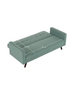Canapea Extensibilă OTISA, Living, 189x76x89 cm, Material Verde-Mentol | MobilaOK 2