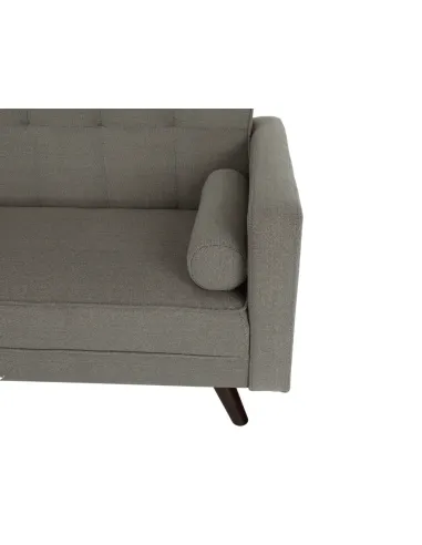 Canapea extensibilă OTISA, colțar living, 189x76x89 cm, material gri-maro taupe | MobilaOK