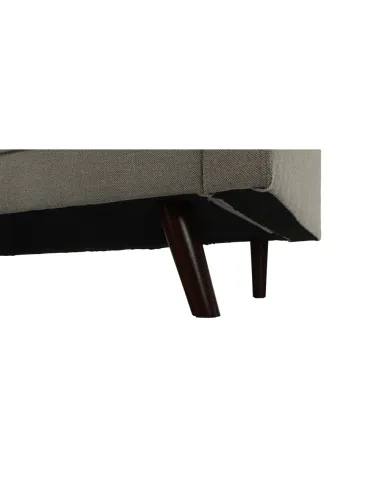 Canapea extensibilă OTISA, colțar living, 189x76x89 cm, material gri-maro taupe | MobilaOK