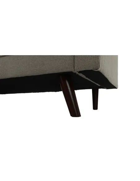 Canapea extensibilă OTISA, colțar living, 189x76x89 cm, material gri-maro taupe | MobilaOK