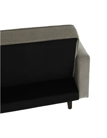 Canapea extensibilă OTISA, colțar living, 189x76x89 cm, material gri-maro taupe | MobilaOK