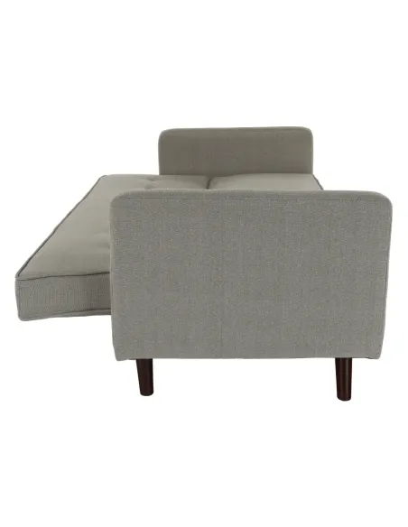 Canapea extensibilă OTISA, colțar living, 189x76x89 cm, material gri-maro taupe | MobilaOK