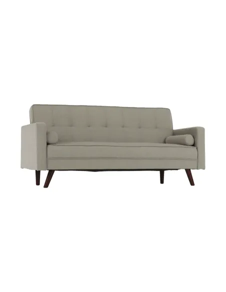 Canapea extensibilă OTISA, colțar living, 189x76x89 cm, material gri-maro taupe | MobilaOK