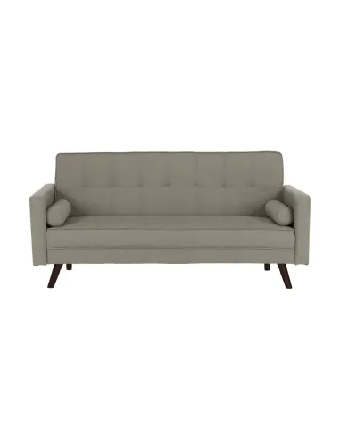 Canapea extensibilă OTISA, colțar living, 189x76x89 cm, material gri-maro taupe | MobilaOK