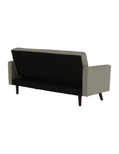 Canapea extensibilă OTISA, colțar living, 189x76x89 cm, material gri-maro taupe | MobilaOK