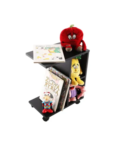 Măsuţă auxiliară, negru, ABBAS NEW | MobilaOK