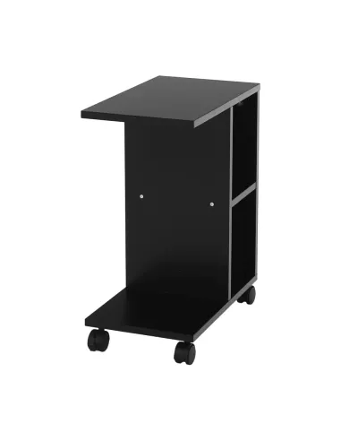 Măsuţă auxiliară, negru, ABBAS NEW | MobilaOK