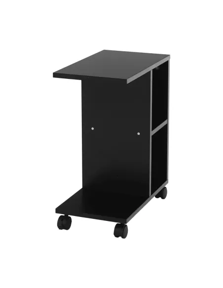 Măsuţă auxiliară, negru, ABBAS NEW | MobilaOK