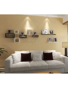 Set de polițe AMOS, living/dormitor/birou, 40/36/44x10 cm, MDF | MobilaOK 2