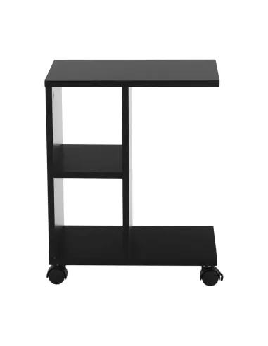 Măsuţă auxiliară, negru, ABBAS NEW | MobilaOK
