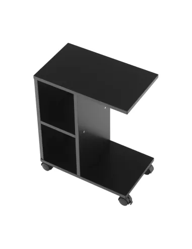 Măsuţă auxiliară, negru, ABBAS NEW | MobilaOK
