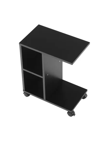 Măsuţă auxiliară, negru, ABBAS NEW | MobilaOK