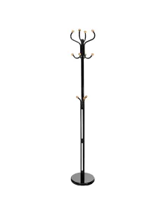 Cuier VASIL, hol/dormitor/birou, 30x30x198 cm, Metal/Lemn | MobilaOK