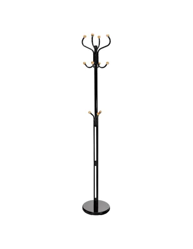 Cuier VASIL, hol/dormitor/birou, 30x30x198 cm, Metal/Lemn | MobilaOK