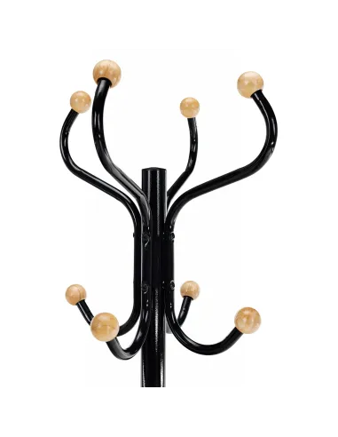 Cuier VASIL, hol/dormitor/birou, 30x30x198 cm, Metal/Lemn | MobilaOK