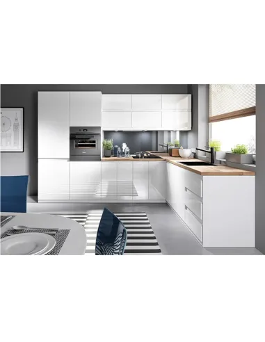 Uşă bucătărie AURORA, 44.6x71.3 cm, MDF alb lucios | MobilaOK